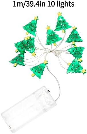 עץ חג המולד מנורת חוט נורת LED סוללה המופעלת על סוללות אגדות מנורה לקישוט נושא חג המולד מתאים למסיבת יום הולדת מקורה