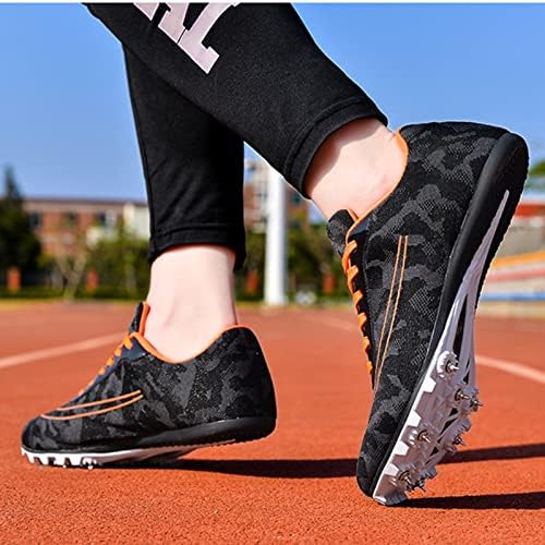 נעלי מסלול ומגרש של גברים מקצועיים משקל קל 7 ציפורניים דוקרניות אתלטיקה ספרינט קוצים נעליים משתמשים ב- TPU התומך בסוליה