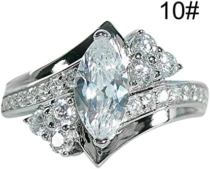 נשות זירקון טבעת תכשיטים יום הולדת הצעה למתנה למסיבת אירוסין כלה טבעת אלט טבעת
