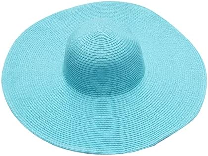 כובעי חוף לנשים קרם הגנה קיץ כובע קש קש מזדמן כובע שמש רחב שוליים