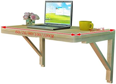PIBM פשטות מסוגננת מדף מדף רכוב שולחן מתלה צף שולחן מחשב נייד עמדת שולחן מעץ מלא פינות מעוגלות פשוטות חוסכות