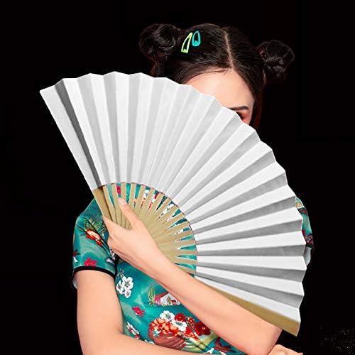 LKXHARLEYA סינית/יפנית מאוורר מתקפל בסגנון, נייר במבוק מעץ מאוורר מתקפל מאוורר כף יד לריקודים מסיבת חתונה קוספליי,