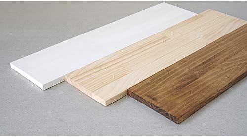 平安 伸銅 工業 הייאן Shindo Labrico WSW-79 מדף למדף קיר, לבן, רוחב 23.6 x עומק 5.9 x עובי 0.6 אינץ ', מדף עץ למינציה אורן