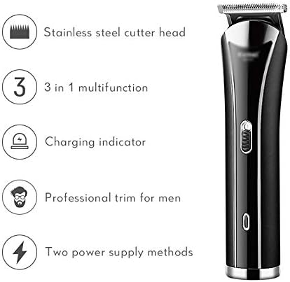 חשמלי שיער קליפר לגברים רב תכליתי 3 ב1 תספורת כלי זקן גוזם תער מכונת גילוח גוזם שיער מכונת חיתוך