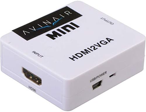 Avinair Mini HDMI לממיר VGA, לבן