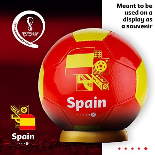 גביע העולם בכדורגל של קפלי ספורט קטאר 2022 תצוגת מזכרות של קבוצת כדורגל ספרד, פוטבול מורשה רשמית לשחקני כדורגל לנוער