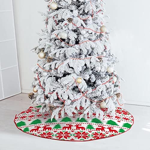 חצאית עץ Chirstmas חג המולד עץ חג המולד עץ מחצלת חג מסיבת נופש קישוט בית 30 × 30