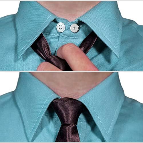 CBTONE 20 PCS צווארון מתכת מאריך כפתור צוואר מאריך מרחיבים אלסטיים למעיל מכנס חולצת שמלה