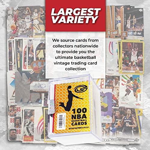 סט מגוון של 100 כרטיסי מסחר בכדורסל-כל כרטיסי המצב החדשים - סט התחלה מושלם לילדים, מבוגרים ואספנים-סופרסטאר