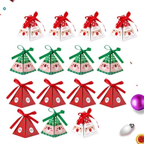 קבילוק 30 יחידות חג המולד סוכריות תיבת נייד שוקולד מקרי חג המולד נושא דפוס מתנת קופסות ספקי צד עבור חג פסטיבל