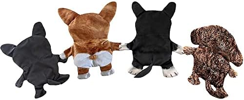 חיות פיג 'פו וצוות חיות משק וחוות נייר כלבים צעצועים חריקים, קטנים, חבילה של 8