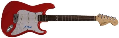 קולטר קיר חתום חתימה בגודל מלא מכונית מירוץ אדום פנדר סטרטוקסטר גיטרה חשמלית עם אימות ג'יימס ספנס JSA - חתיכת