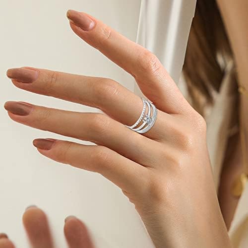 2023 חדש יצירתי אביזרי גבוהה סוף יוקרה מלא יהלומי מיקרו סט זירקון נשים של טבעת אירוסין טבעת חנות טבעות