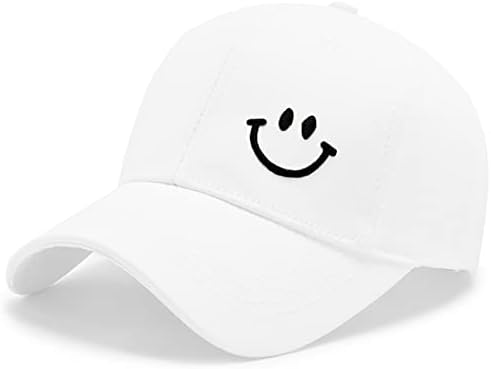 ג ' ין דומוג סמיילי פנים כובע נהג משאית כובעי מתכוונן חיוך בייסבול כובע קיץ הסטודנטיאלי י2 קארט כובע לנשים גברים