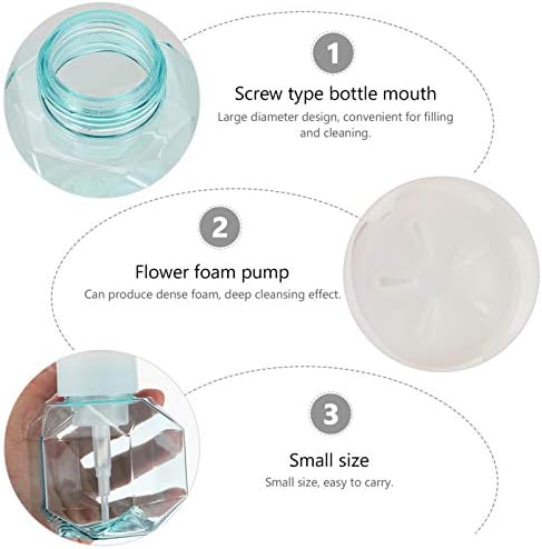 זרודקו קצף מתקן לסבון, פרח בצורת קצף משאבת בקבוק, למילוי חוזר ריק יד סבון מיכל נסיעות קצף מבעבע נוזל סבון אחסון בקבוק עבור