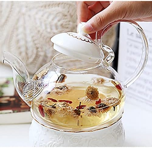 ITAOOCA ROSE מובלטת תה אחר הצהריים מפורצלן חרסינה חרסינה כוסות קומקום קרמיקה