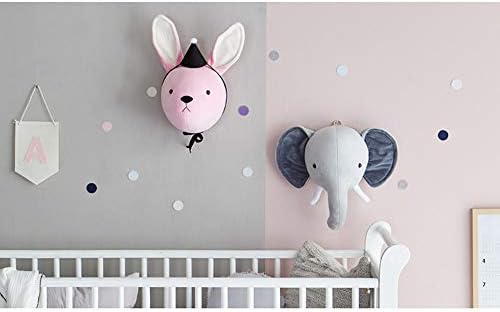 ZMR פיל פעוטון תפאורה של חדר השינה של הילד ראש המלא של בעלי חיים עיצוב קיר לתינוק משתלה תינוקות לחדר ילדים קישוט קיר