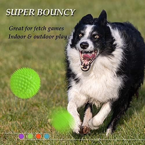 אוסיה 4.5 כלב כדורי חורק כלבים צעצועי בינוני גדול כלב צעצועי לועסי אגרסיבי קוצני כדור גדול חיצוני ללעוס כלבים צעצועים