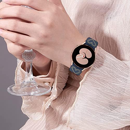 Lhwinyi תואם ל- Galaxy Watch 5 להקה לנשים, עיצוב מסוגנן חמוד לגלקסי Watch 5 Pro/Galaxy Watch 4/Galaxy 4 Classic