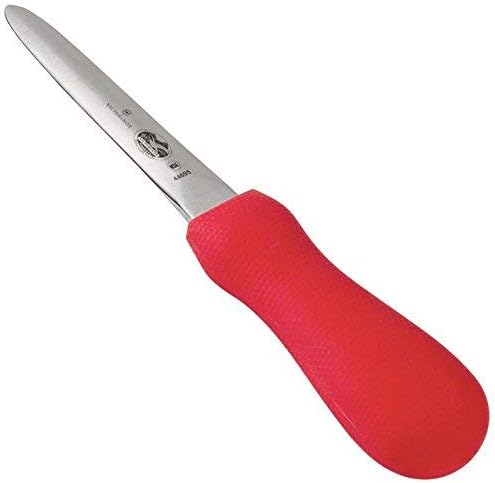 ויקטורינוקס 7.6399.4-איקס 1 סכין צדפות להב בסגנון בוסטון צר בגודל 3 אינץ', ידית סופרגריפ אדומה