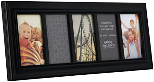 מסגרת קולאז 'פתרונות גלריה, 4 x 6, שחור