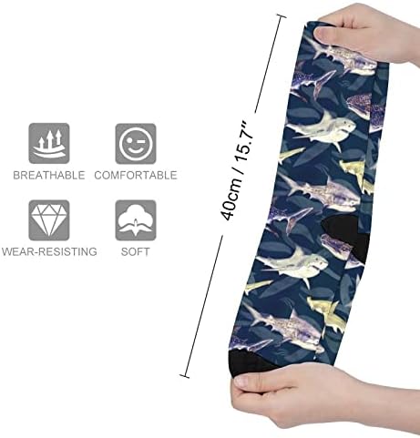 כריש ולווייתנים גרבי חסימת צבע ספורט גרבי צינור גרביים לבני נוער למבוגרים
