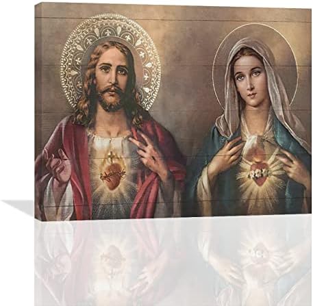 אמנות קיר ישו ישוע וסוסים תפאורה קיר נוצרית צולבת צולבת צביעה בד דתי מדפיס יצירות אמנות מודרניות ממוסגרות קישוט ביתי