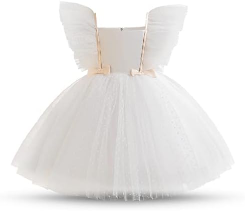 פעוטות פעוטות שרקמות שמלת נסיכה נערות בנות שמלת שושבינה לחתונה שמלת תחרות