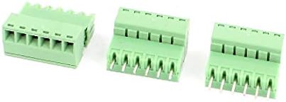 אקס-דריי 3 זוגות ירוק 6 פני 3.50 מ מ מרווח בורג מסוף בלוק מחבר 300 וולט 8 א(3 פארס ורדה 6 פני קונקטור אספסיאדור