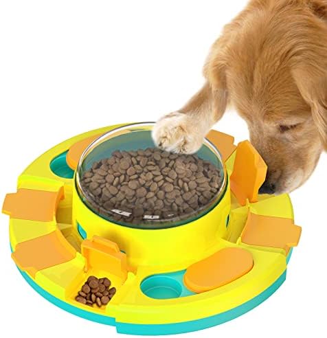 צעצועי פאזל KADTC לשעמום כלבים ומגרה נפשית, מתקן מזין מזון איטי, שמור על עסוק, החלף קערת חיות מחמד, גיר גיר