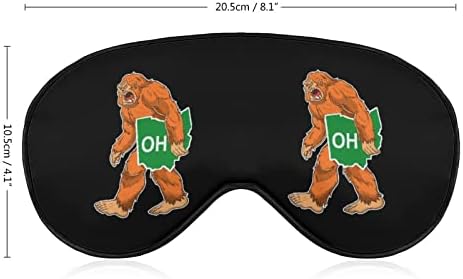 Bigfoot אוהיו ססקקץ 'מסכות עיניים רכות עם רצועה מתכווננת קלה משקל נוח מכסה עיניים לשינה