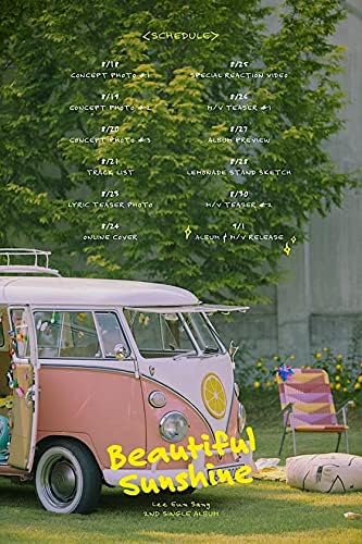Lee Eunsang Sunshine יפה אלבום יחיד בודד גרסה אקראית CD+1P פוסטר+80P פוטו -דוק+1P Photocard+1p פולארויד+1p