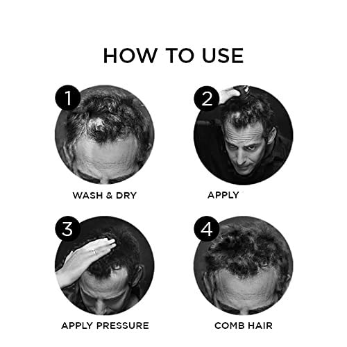 אוסקי שיער סיבי בניין, מילוי חבילה להשתמש עבור כל שיער סיבי שיער אובדן קונסילר עבור גברים ונשים,