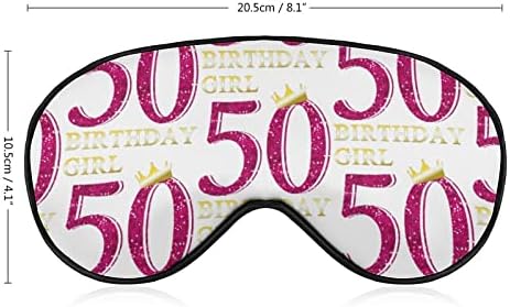 מתנות ליום הולדת 50 מסכות שינה כיסוי עיניים כיסוי עין עם רצועה אלסטית מתכווננת לילה כיסוי עיניים לנשים גברים יוגה