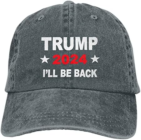 Denou הוא יחזור טראמפ 2024 כובע בייסבול מאן סנאפבק כובע כובעים מתכווננים לנשים מתכווננים