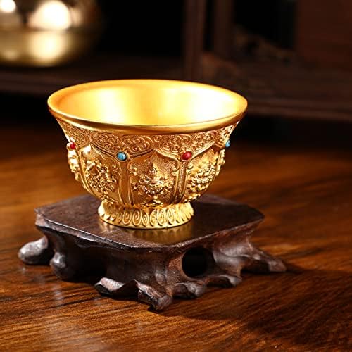 מבער Ganazono 1 pc מציע קערה קערת כתם מוזהבת קערת מתכת קערה למזבח המדיטציה של מזבח מזבח מזבח מזבח בודהיזם
