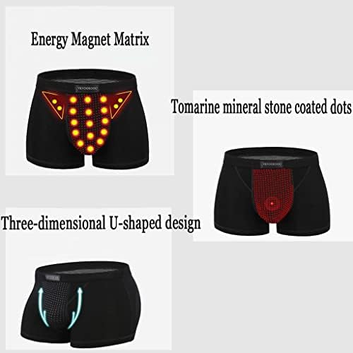 3 יחידות טיפול מגנטי מכנסיים קצרים בריאות בוקסר קמור תחתונים סקסי לנשימה עיצוב גוף מעלית ישבן