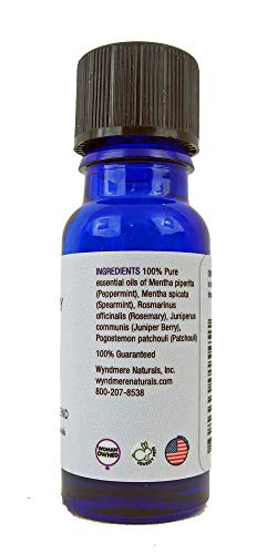 Wyndmere Mint & Rosemary תערובת שמן אתרי - איכות טיפולית טהורה - 10 מל - תוצרת ארהב