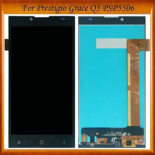מסכי LCD טלפונים ניידים LYSEE - תצוגת LCD טובה היטב +מסך מסך מגע מסך LCD למסך פרסטיגיו גרייס Q5 PSP5506 DUO PSP5506DUO