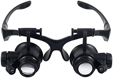 זכוכית מגדלת משקפיים תצפית מגדלת סרט משקפי לובש זכוכית מגדלת משקפיים נייד עדשה עם הוביל