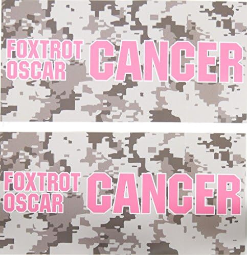 שני מדבקת מודעות לסרטן השד ורוד מדבקות ארגז כלים לסרטן מחשב סקייטבורד פוקסטרוט אוסקר סרטן 3 באיקס 6 ב לעזאזל סרטן