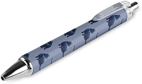 אלגנטיות חתול רוסי נשלף נשלף עט עט כחול דיו 0.5 ממ כתיבה חלקה כתיבה חלקה עם ציוד שולחן משרדי נוח לגברים נשים
