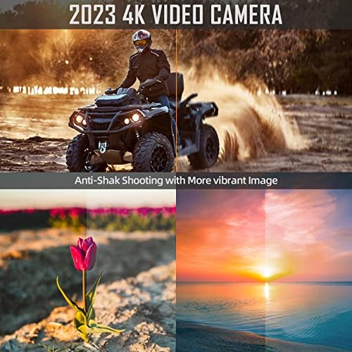 G-Anica 4K מצלמות דיגיטליות לצילום, מצלמת וידאו/Vlogging 48MP ליוטיוב, ערכת Vlogger, ערכת יוצר תוכן-מיקרופון ושלט רחוק