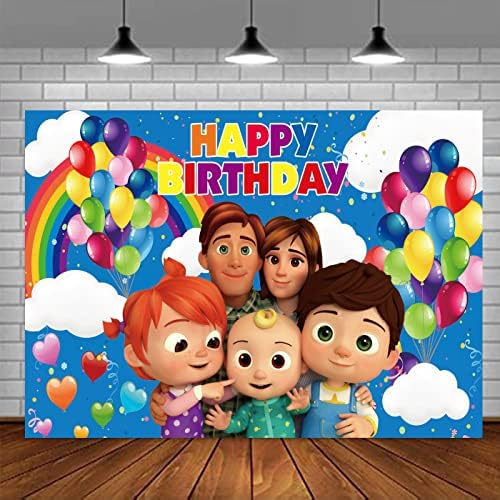 צ ' ינגיאן 5 על 3 רגל משפחת קוקומלון רקע למסיבת יום הולדת ילדים יום הולדת שמח תפאורות לצילום