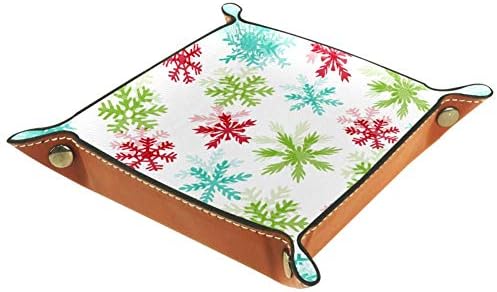 Lorvies צבעוני לחג המולד של חג המולד של פתיתי שלג קופסאות קוביית סל קוביית סל מיכלים לבית משרדים
