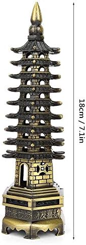Ftvoguge בסגנון סיני Wennang מגדל מלאכתיות דגם קישוטי טמפל מיניאטוריים משרד אדריכלות שולחן עבודה שולחן עבודה אדריכלות