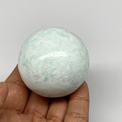 Watangems 179.8 גרם, 2 כדורי קלציט כחולים טבעיים טבעיים מינרל קריסטל כדור, אנרגיה רייקי, אבן ריפוי, אוסף, מאפגניסטן,