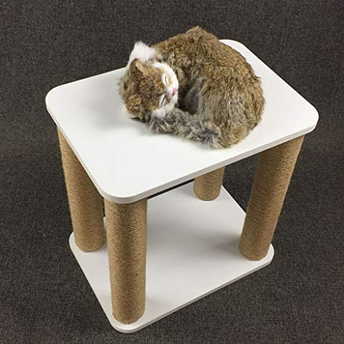 Lovepet מעץ מוצק מעץ מטפס עץ שולחן שולחן ריהוט חתול פלטפורמת קפיצה חתול עמוד מגרד 41.5 x 29.5 x 43.5 סמ