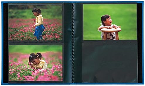 Sekisei XP-80K Harper House אלבום Mini Pocket אלבום, KG Size, מחזיק 80 גיליונות, ורד, גלויות, 51 עד 100 גיליונות,