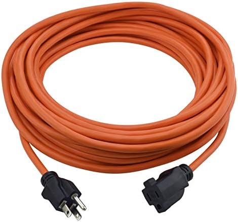 Prime Wire & Cable EC501630 50 מטר 16/3 SJTW חוט הרחבה בינוני, כתום